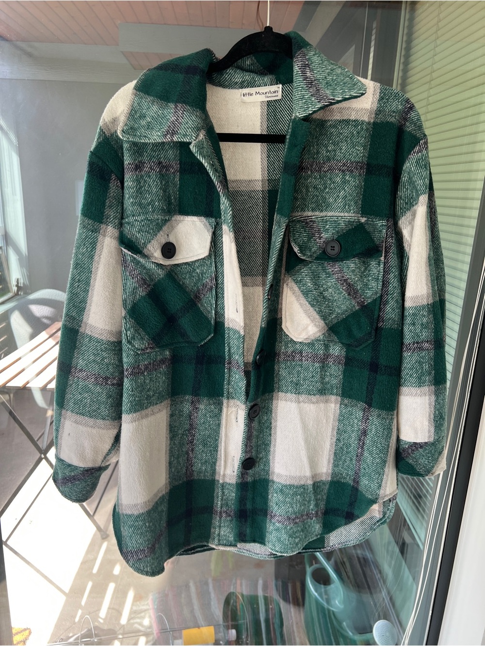 Green Plaid Shacket - Little Mountain
